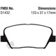 AGNA BRAKES - CXD1432 - Front Ceramic Pads