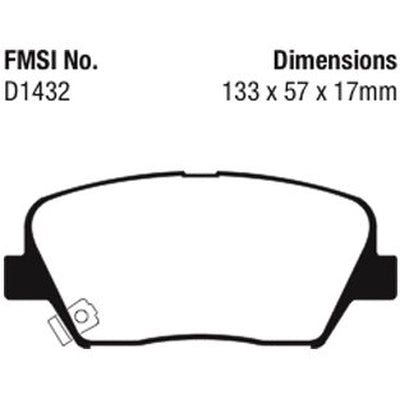 AGNA BRAKES - CXD1432 - Front Ceramic Pads