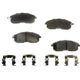 Front Disc Pads by AGNA BRAKES - PXD815
