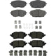 AGNA BRAKES - CXD2076 - Front Premium Ceramic Disc Brake Pad Set