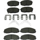 AGNA BRAKES - CXD2307 - Front Premium Ceramic Disc Brake Pad Set