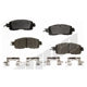 Front Semi Metallic Pads by AGNA BRAKES - ALD1650M