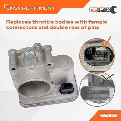 DORMAN/TECHOICE - 977-025 - New Throttle Body