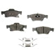AGNA BRAKES - PLD1498C - Rear Ceramic Disc Brake Pad Set
