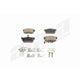 Rear Ceramic Pads by AGNA BRAKES - PLD1086C