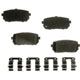 Rear Disc Pads by AGNA BRAKES - PXD1296