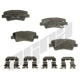 Rear Disc Pads by AGNA BRAKES - PXD1445