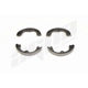 Rear Parking Brake Shoes by AGNA BRAKES - NB869