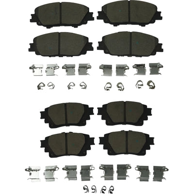 AGNA BRAKES - CXD2306 - Rear Premium Ceramic Disc Brake Pad Set