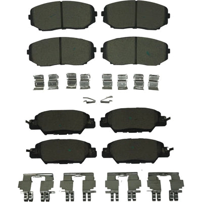 AGNA BRAKES - CXD2417 - Rear Premium Ceramic Disc Brake Pad Set