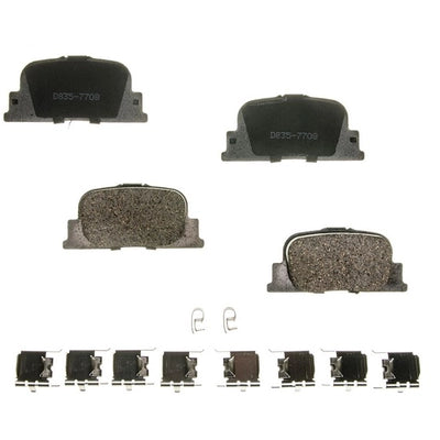 AGNA BRAKES - CXD835 - Rear Premium Ceramic Disc Brake Pad Set