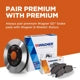 Rear Severe Duty Pads by WAGNER - SX1066